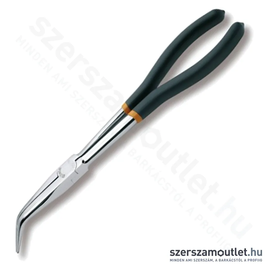 BETA 1009L/B Műszerészfogó extrahosszú, 45° hajlított félkerekcsőrű 273mm (010090009)