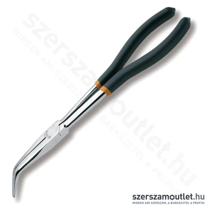 BETA 1009L/B Műszerészfogó extrahosszú, 45° hajlított félkerekcsőrű 273mm (010090009)