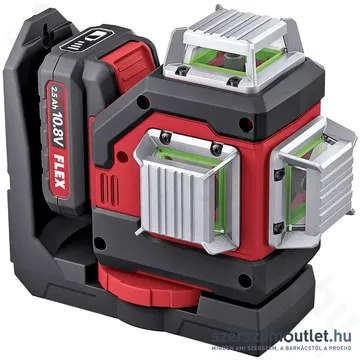 FLEX ALC 3/360-G/R 10.8 SET Akkus 360° 3 síkú vonallézer ZÖLD, L-BOXX (1x2,5Ah/10,8V) (500.739)