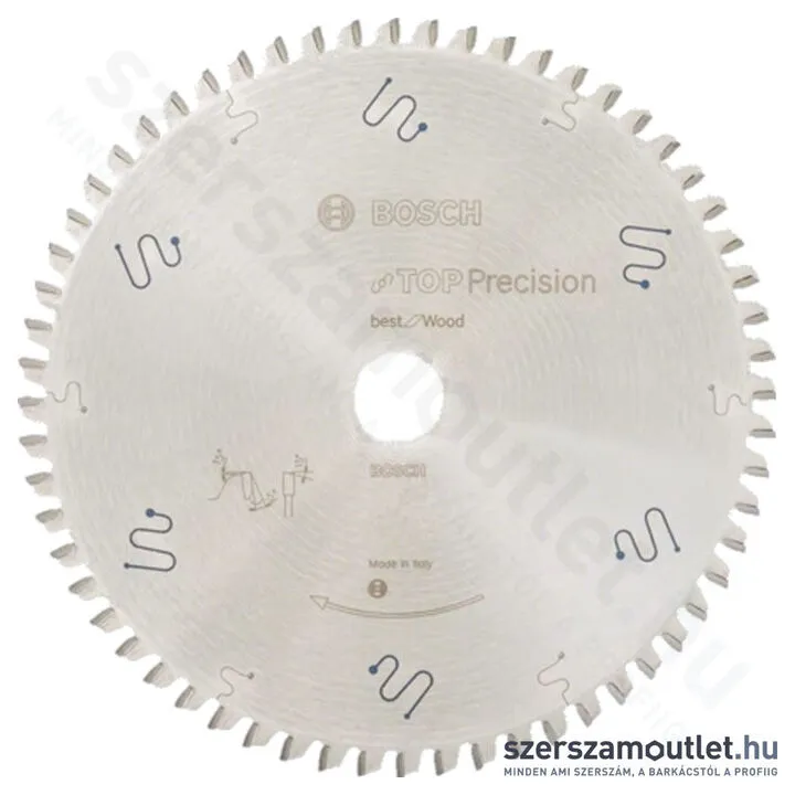 BOSCH Körfűrészlap fához, Top Precision Best for Wood, 305x2,3/1,8x30mm, 72 fog (2 608 642 103)