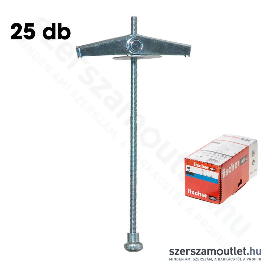 FISCHER KD 4 Fém billenőhorog M4x100mm [25db/doboz] (80183)