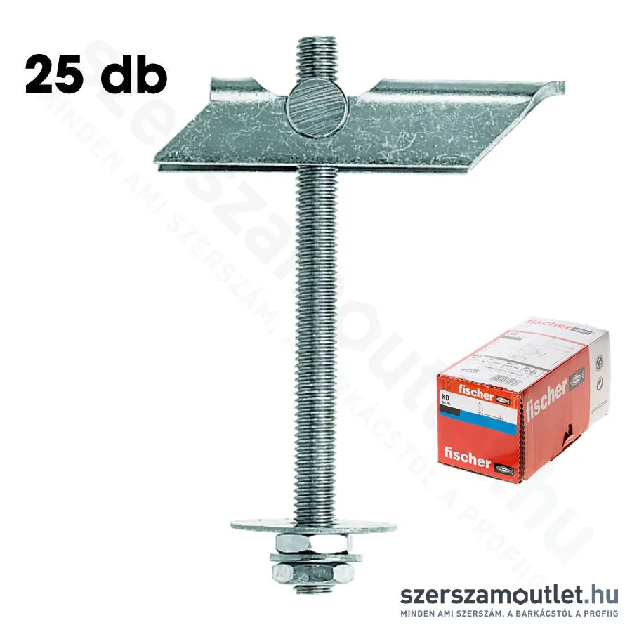 FISCHER KD 6 Fém billenőhorog M6x100mm [25db/doboz] (80185)