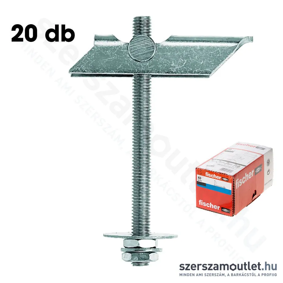 FISCHER KD 8 Fém billenőhorog M8x100mm [20db/doboz] (80178)