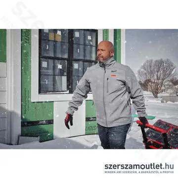 MILWAUKEE M12 HJ GREY5-0 (XL) Akkus fűthető kabát szürke (XL/12V) (Akku és töltő nélkül!)