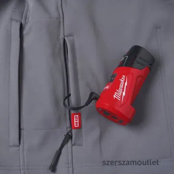 MILWAUKEE M12 HJ GREY5-0 (XL) Akkus fűthető kabát szürke (XL/12V) (Akku és töltő nélkül!)