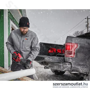 MILWAUKEE M12 HJ GREY5-0 (XL) Akkus fűthető kabát szürke (XL/12V) (Akku és töltő nélkül!)