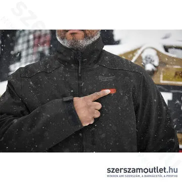 MILWAUKEE M12 HJBL5-0 (L) Akkus fűthető kabát fekete (L/12V) (Akku és töltő nélkül!)