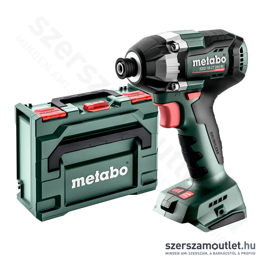 METABO SSD 18 LT 200 BL Akkus ütvecsavarozó 200Nm metaBOXban (akku és töltő nélkül)