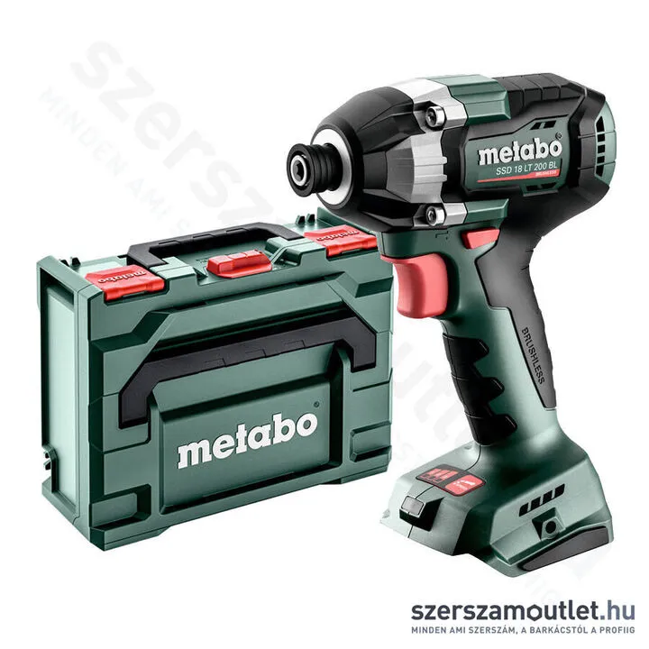 METABO SSD 18 LT 200 BL Akkus ütvecsavarozó 200Nm metaBOXban (akku és töltő nélkül) (602397840)