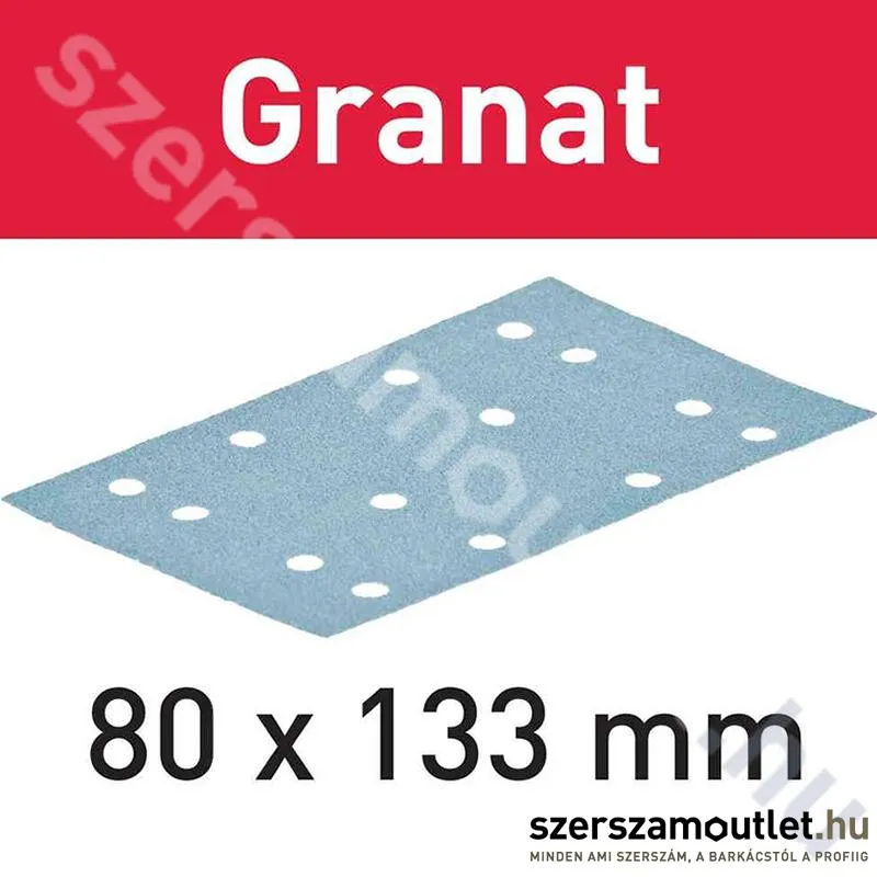 FESTOOL Csiszolócsíkok STF 80x133 P100 GR50 Granat