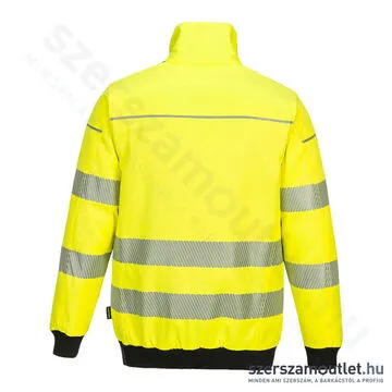 PORTWEST PW302 Hi-Vis 3 az 1-ben Jól láthatósági pilóta kabát [Citrom/Fekete] (PW302YBR)
