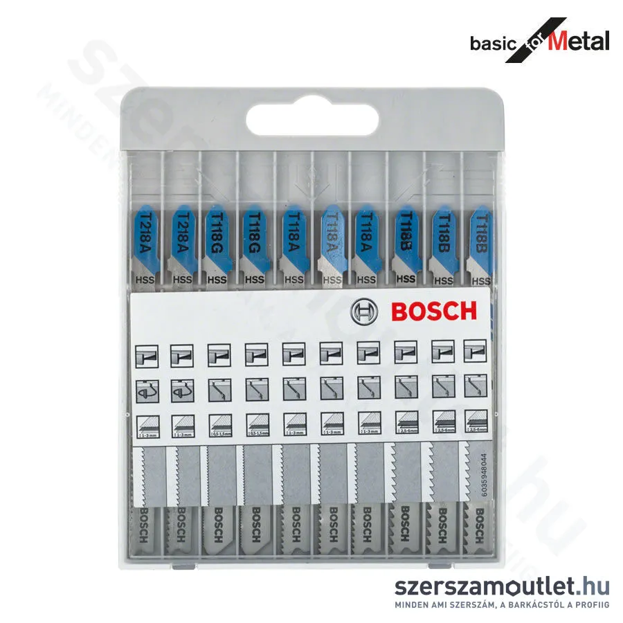 BOSCH Basic for Metal szúrófűrészlap-készlet fémhez [10db/készlet] (2607010631)
