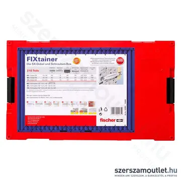 FISCHER FixTainer SX Műanyag dübel + csavar készlet [210db/doboz] (532891)