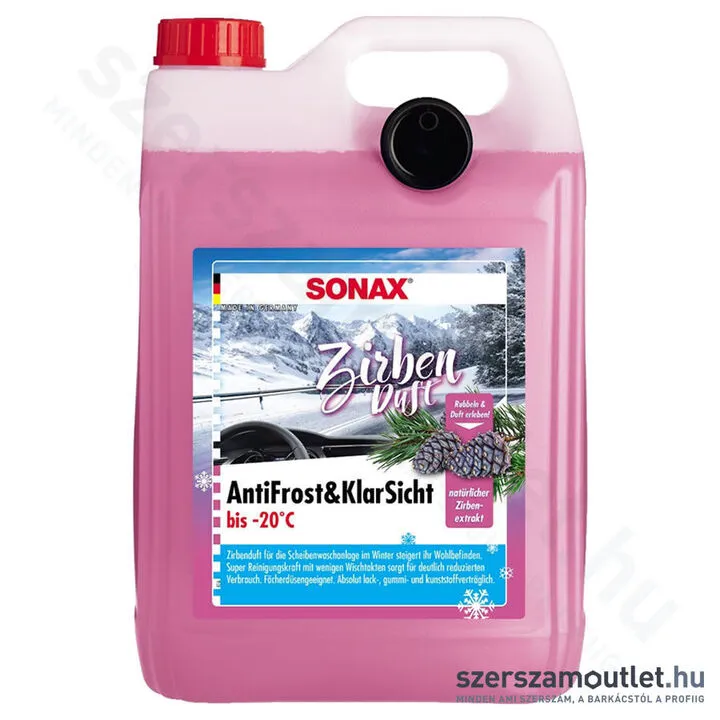 SONAX Téli AntiFrost szélvédőmosó, -20°C-ig, 5L (1247580)