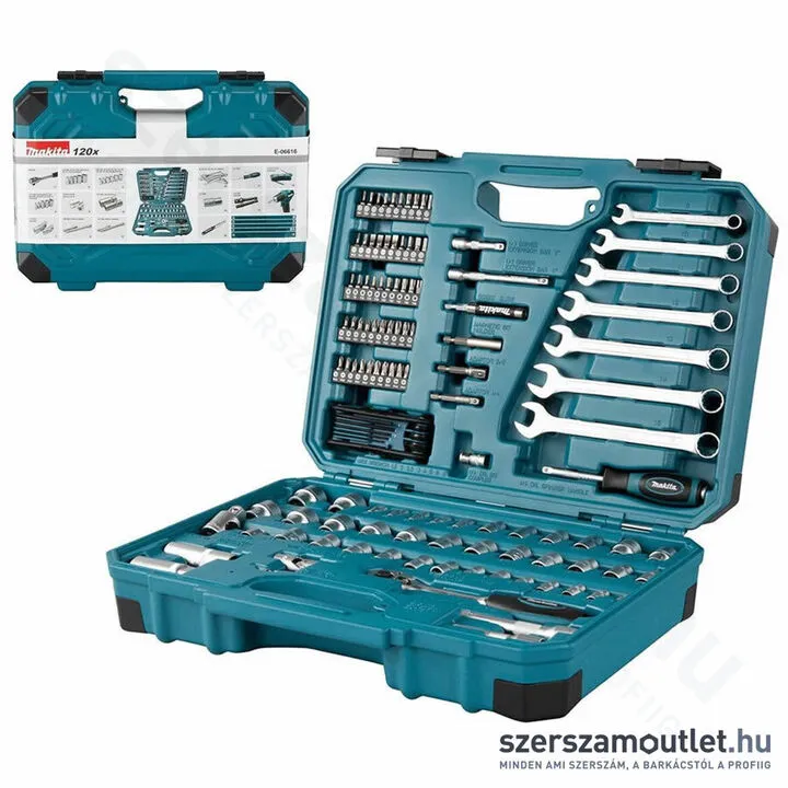 MAKITA Fúró-csavarbehajtó készlet 120db-os (E-06616)