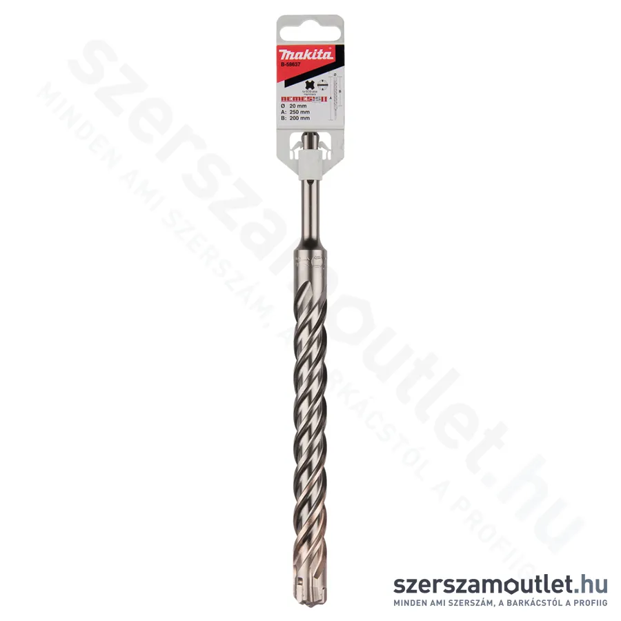 MAKITA SDS-Plus Nemesis Zentro Plus fúró 20x250/200mm (E-24882)(B-58637)