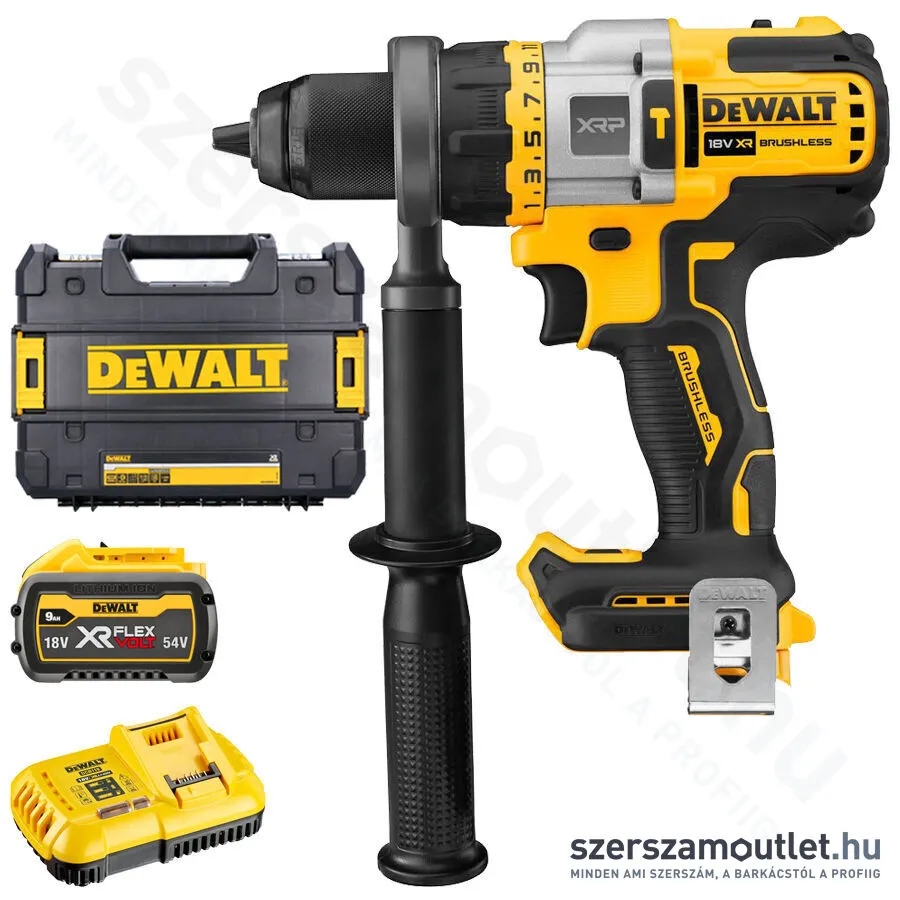 DEWALT DCD999X1-QW XR Akkus szénkefementes ütvefúró-csavarbehajtó kofferben (1x9,0Ah/18V)