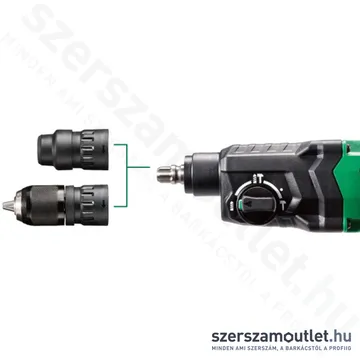 HIKOKI DH24PMH Fúró-vésőkalapács kofferben cseretokmánnyal, SDS-Plus (730W/2,7J)