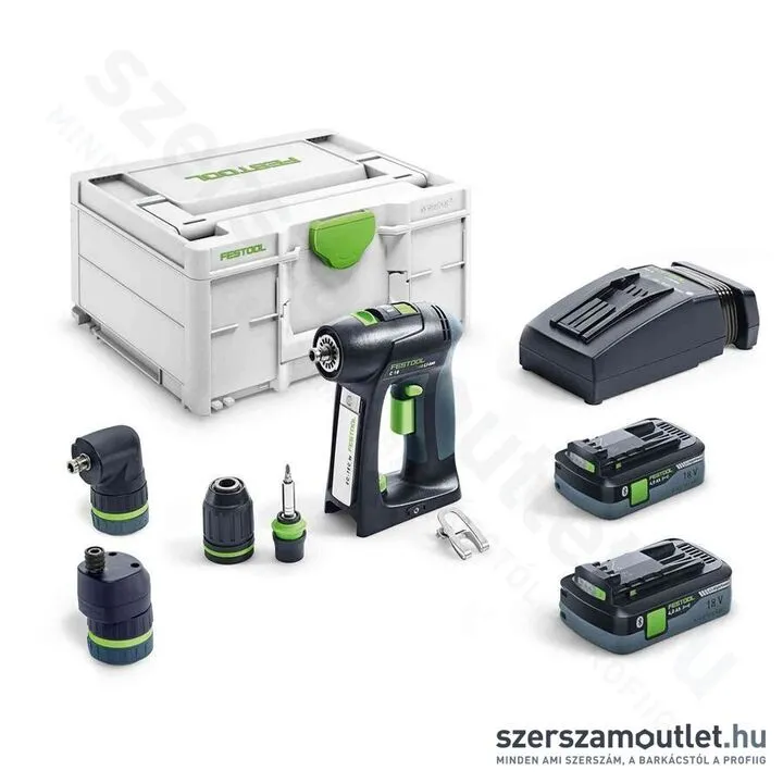 FESTOOL C 18 HPC 4,0 I-Set Akkus fúró-csavarbehajtó