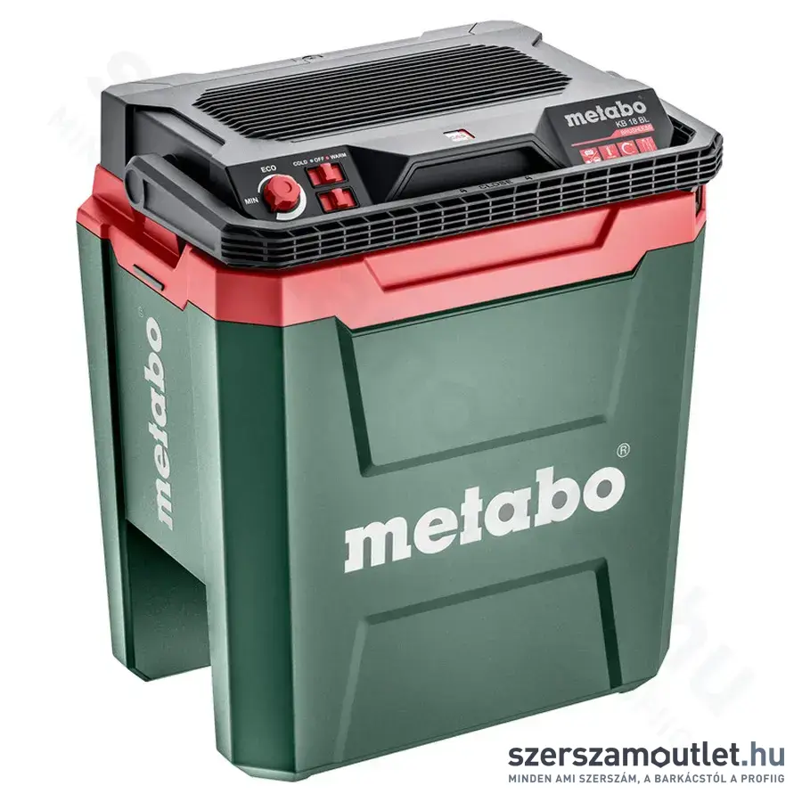 METABO KB 18 BL Akkus hűtőláda 24l, melegentartó-funkcióval (Akku és töltő nélkül!)