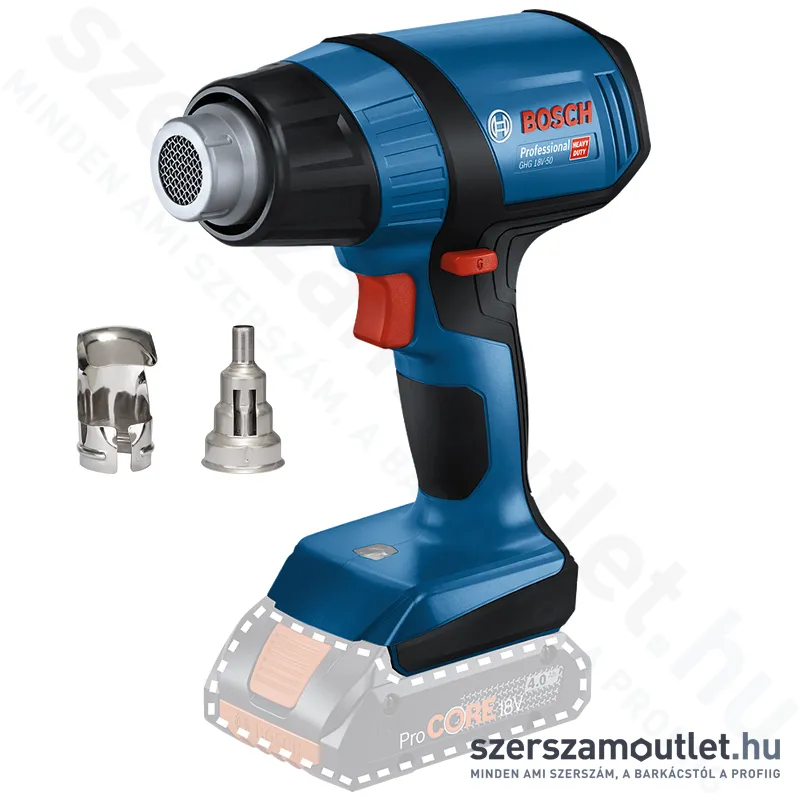 BOSCH GHG 18V-50 Akkus hőlégfúvó (18V) (Akku és töltő nélkül!) (06012A6500)