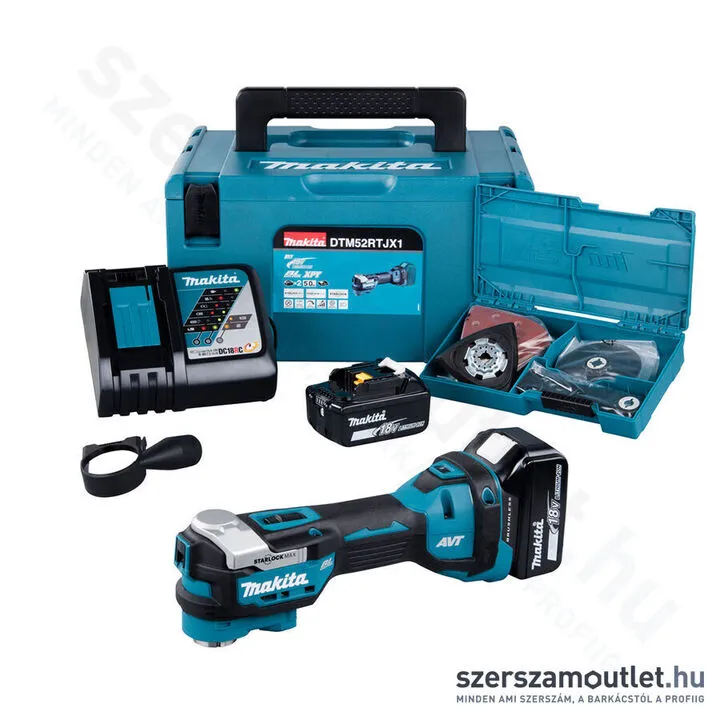 MAKITA DTM52RTJX1 Akkus multifunkciós gép (MAKPAC kofferben (2x18V/5,0Ah)