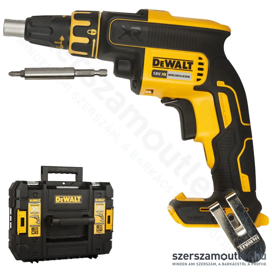 DEWALT DCF620NT-XJ Akkus gipszkarton csavarozó kofferben (30Nm) (18V) (Akku és töltő nélkül)