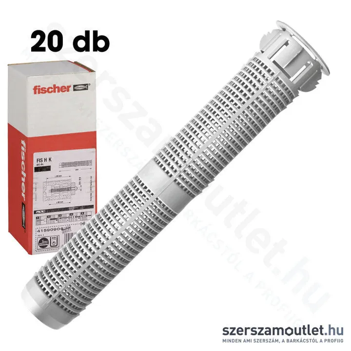 FISCHER FIS H K Műanyag szitahüvely 20x130mm [20db/doboz] (46703)