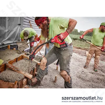 MILWAUKEE M18 FCVN12-551 Akkus tűvibrátor 1,2m-es ostorral (1x5,5Ah/18V) (4933479597)