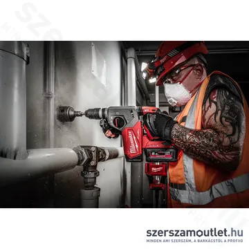MILWAUKEE M18 ONEFHX-552X Akkus fúró-vésőkalapács FIXTEC tokmánnyal, HD kofferben (2x5,5Ah/18V)