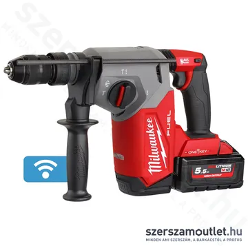 MILWAUKEE M18 ONEFHX-552X Akkus fúró-vésőkalapács FIXTEC tokmánnyal, HD kofferben (2x5,5Ah/18V)