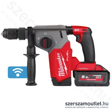 MILWAUKEE M18 ONEFHX-552X Akkus fúró-vésőkalapács FIXTEC tokmánnyal, HD kofferben (2x5,5Ah/18V)