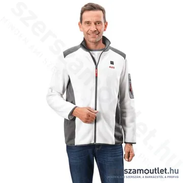 FLEX TF WHITE XXL MEN Akkus fűthető gyapjú polár pulóver (XXL) (10,8V/18V) (Akku és töltő nélkül!)