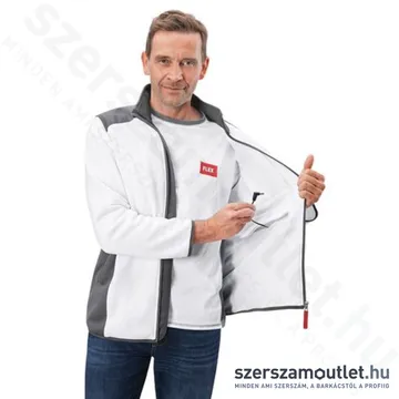 FLEX TF WHITE XXL MEN Akkus fűthető gyapjú polár pulóver (XXL) (10,8V/18V) (Akku és töltő nélkül!)