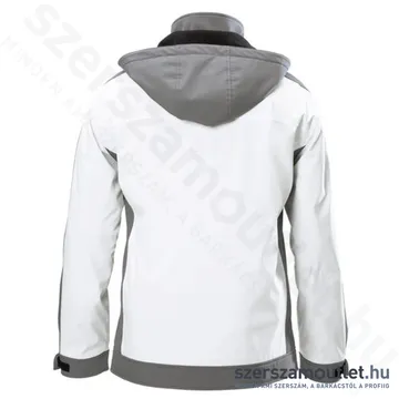 FLEX TJ WHITE 3XL MEN Akkus fűthető soft-shell kabát (3XL) (10,8V/18V) (Akku és töltő nélkül!)