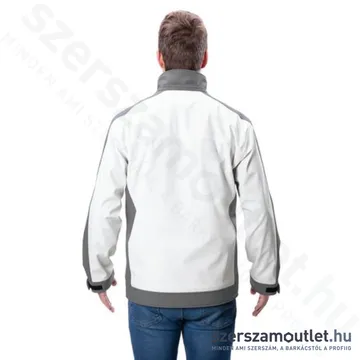 FLEX TJ WHITE S MEN Akkus fűthető soft-shell kabát (S) (10,8V/18V) (Akku és töltő nélkül!)