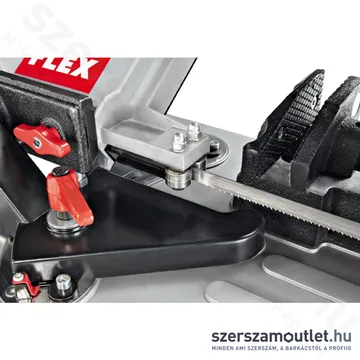 FLEX SBG 4910 Fémvágó szalagfűrész, elfordítható +3db fűrésszalag +mágneses befogópofa (406.236)