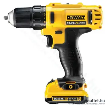 DEWALT DCD710D2-QW Akkus fúró-csavarbehajtó kofferben, 24Nm (2x2,0Ah/10,8V)