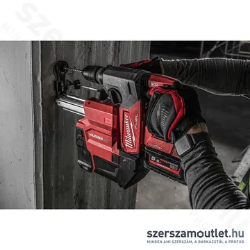 MILWAUKEE M18 ONEFHXDEL-552C Akkus fúró-vésőkalapács FIXTEC, porelszívóval kofferben (2x5,5Ah/18V)