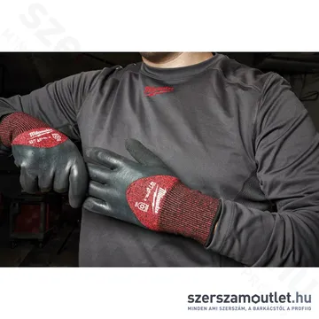 MILWAUKEE Vágásbiztos kesztyű, téli (3/C vágási szint) S/7 (12pár) (4932479708)
