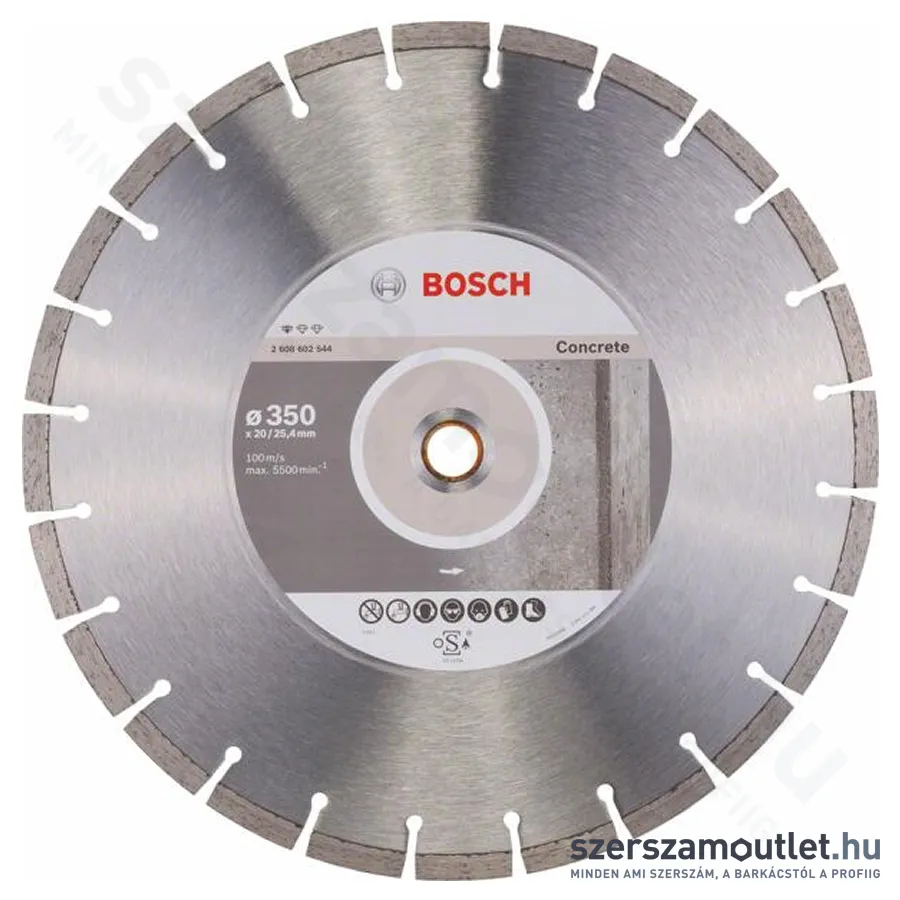 BOSCH Standard for Concrete gyémánt vágótárcsa 350x20/25,4x2,8mm 1db (2608602544)