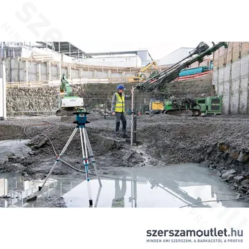 BOSCH GRL 650 CHVG Akkus forgólézer +vevő+távvezérló+állvány+fali tartó+koffer (ZÖLD) (1x4,0Ah/18V)