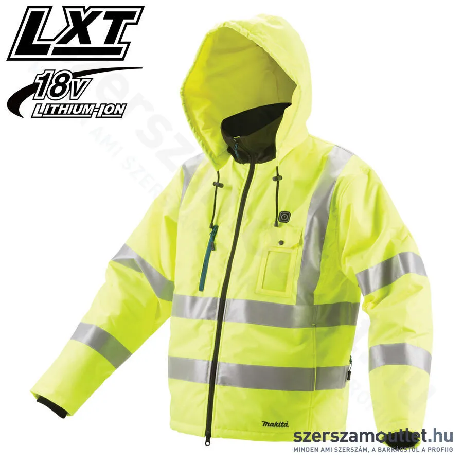 MAKITA DCJ206Z Fűthető kabát S [Neon] (14,4V / 18V LXT Li-ion) (Akku és töltő nélkül!)