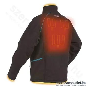 MAKITA CJ105DZ Fűthető kabát S [Fekete] (10,8V / 12V CXT Li-ion) (Akku és töltő nélkül!)