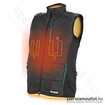 MAKITA DCV202Z Fűthető mellény S [Fekete] (14,4V / 18V LXT Li-ion) (Akku és töltő nélkül!)