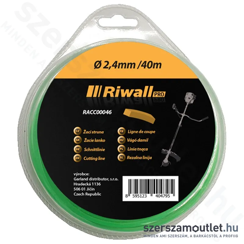 RIWALL Damil, szögletes 2,4mm/40m (RACC00046)