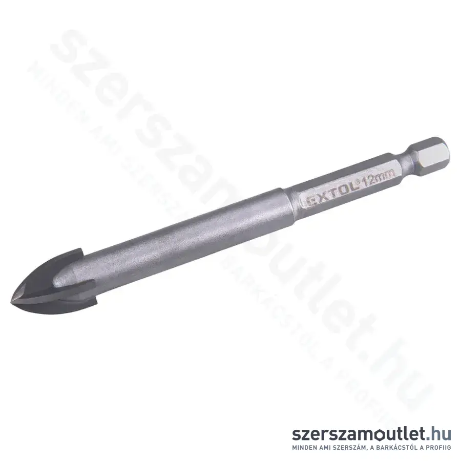 EXTOL Üveg és csempefúró 12x95mm