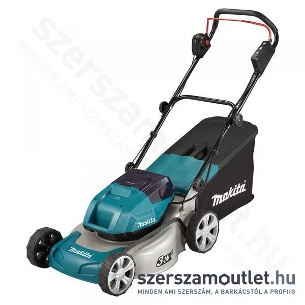 MAKITA DLM463Z Akkus fűnyíró, acélház (2x18V) (Akku és töltő nélkül!)