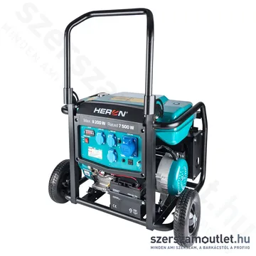HERON Benzinmotoros áramfejlesztő 8,0kVA