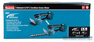 MAKITA DUM111SYX Akkus sövényvágó 1db(18V 1,5Ah)akku+töltő